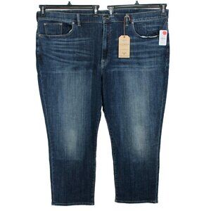 Lucky Brand Athletic Fit Jeans Mens Size 52 x 30 Dark Wash Blue Denim NEW